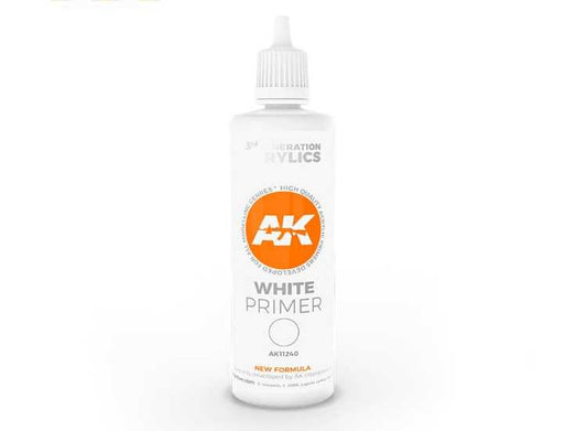 100ml AK Interactive - 3G Acrylic Primer - White