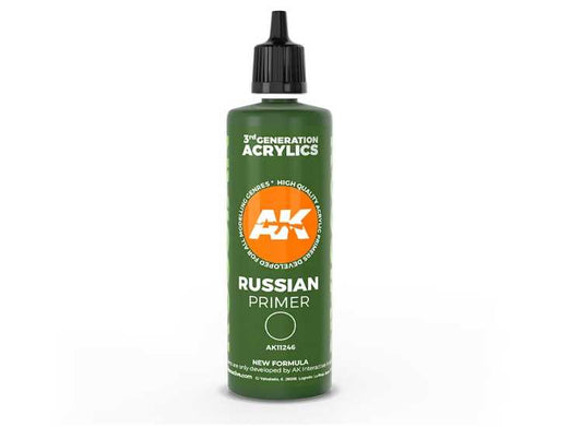100ml AK Interactive - 3G Acrylic Primer - Russian Green