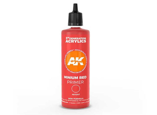 100ml AK Interactive - 3G Acrylic Primer - Minium Red