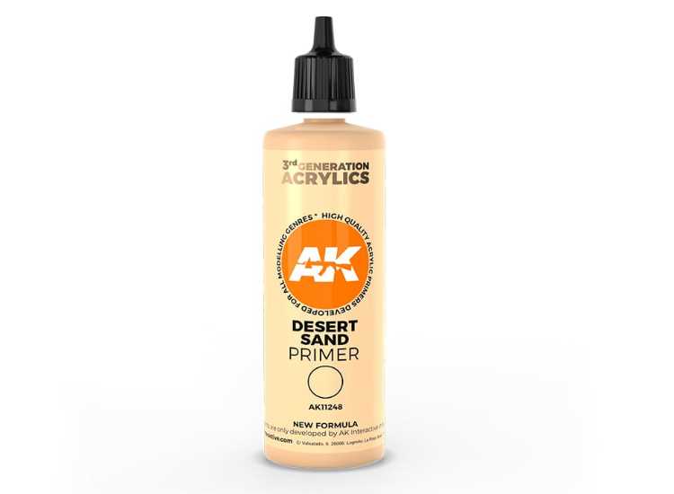 100ml AK Interactive - 3G Acrylic Primer - Desert Sand