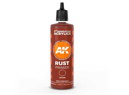 100ml AK Interactive - 3G Acrylic Primer - Rust