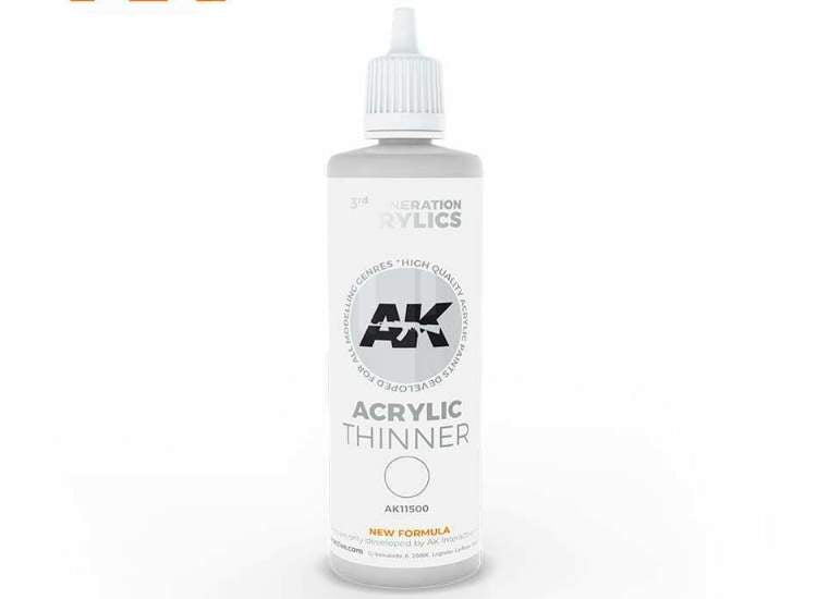 100ml AK Interactive - Acrylic Thinner 3g