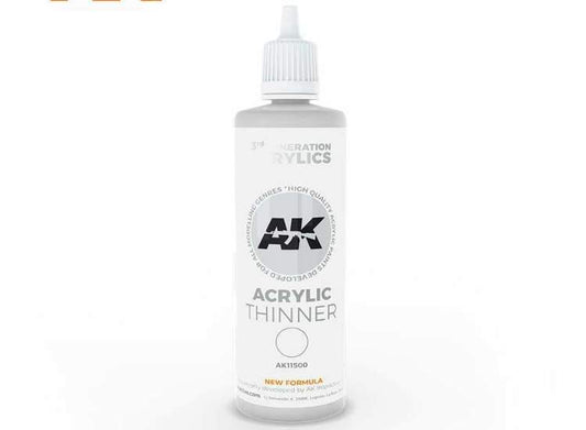 100ml AK Interactive - Acrylic Thinner 3g