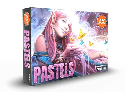 17ml x6 AK Interactive - Pastels Colour Set - 3G Acrylic Paint Set
