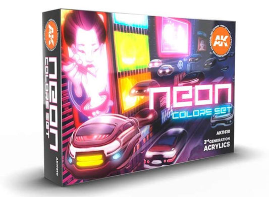 17ml x6 AK Interactive - Neon Colors - Acrylic Paint Set