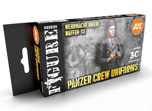 17ml x6 AK Interactive - Panzer Crew Black Uniforms - 3G Acrylic Paint Set