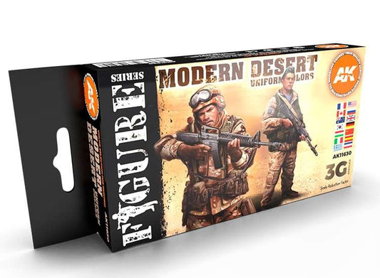 17ml x6 AK Interactive - Modern Desert Uniforms - 3G Acrylic Paint Set
