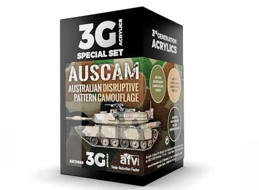 17ml x3 AK Interactive - AUSCAM -  3G Acrylic Paint Set