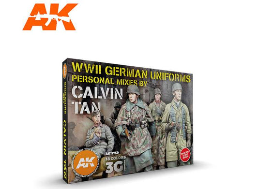 17ml x18 AK Interactive - Signature Set Calvin Tan - 3G Acrylic Paint Set
