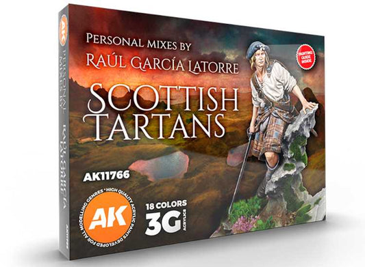 17ml x18 AK Interactive - Scottish Tartans - Garcia Latorre 3G Signature Set