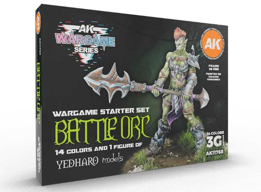 17ml x14 AK Interactive - Wargame Starter 3 G Set - Battle Orc