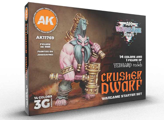 17ml x14 AK Interactive - Wargame Starter 3 G Set - Crusher Dwarf