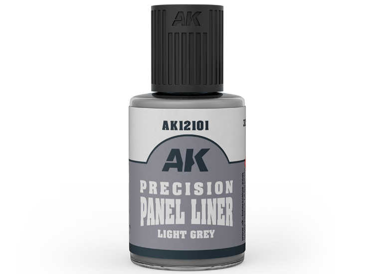 30ml AK Interactive - Precision Panel Liner - Light Grey