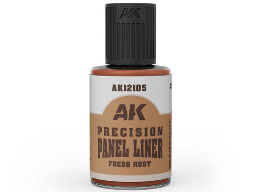 30ml AK Interactive - Precision Panel Liner - Fresh Rust