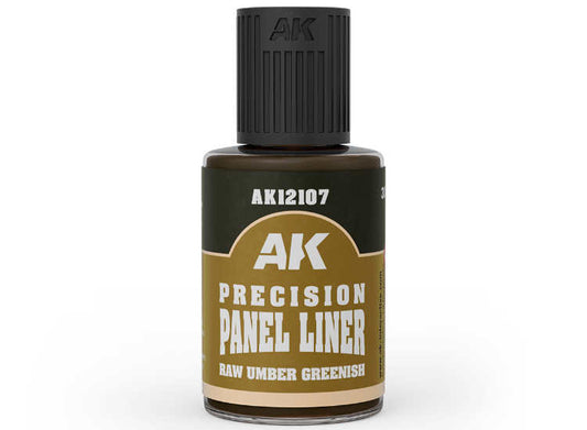 30ml AK Interactive - Precision Panel Liner - Raw Umber Greenish