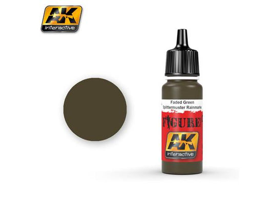 17ml AK Interactive - Figure Colour - Faded Green / Splittermuster Rainmarks  (47)