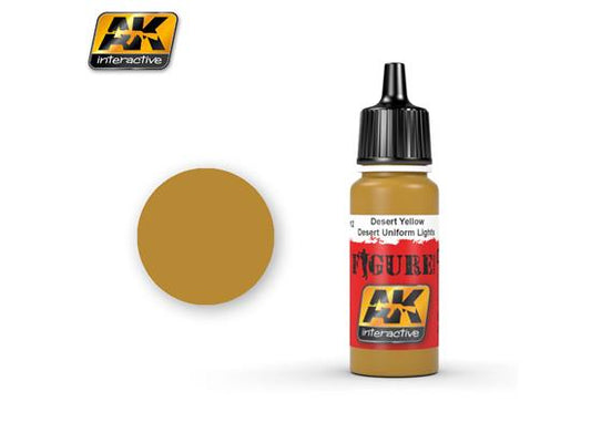 17ml AK Interactive - Figure Colour - Dessert Yellow / Dessert Uniform Lights (09)