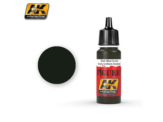 17ml AK Interactive - Figure Colour - Dark Blue Green/  Green Uniform Shadow/Tank Crew Base (41)