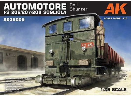 1/35 AK Interactive - Automotore FS 206/207/208 Sogliola Rail Shunter