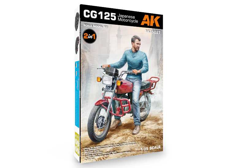 AK Interactive 35027 1/35 - CG125 Japanese Motorcylcle – Models For ...