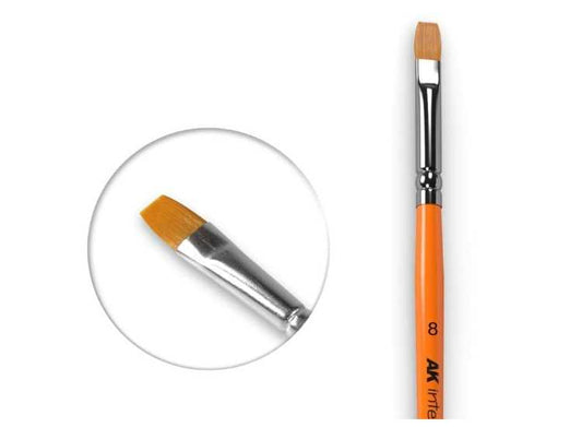 - Ak Interactive - Flat Brush 8 Synthetic