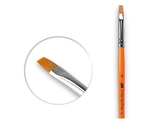 - Ak Interactive - Flat Brush 4 Synthetic