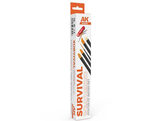 - AK Interactive - Survival Weathering Brushes Set