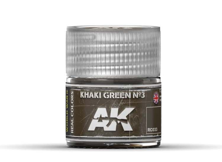 10ml Ak Interactive - Real Colors - Khaki Green N-¦3