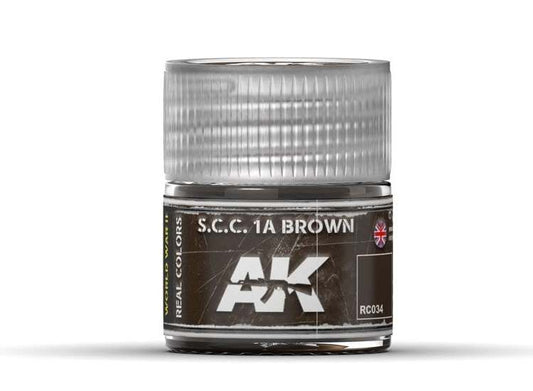 10ml Ak Interactive - Real Colors - S.C.C. 1A Brown 