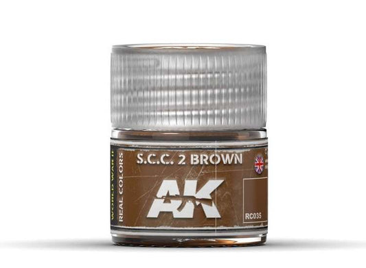 10ml Ak Interactive - Real Colors - S.C.C. 2 Brown 