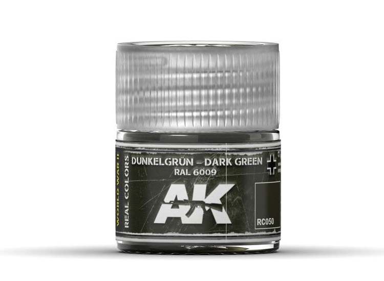 10ml Ak Interactive - Real Colors - Dunkelgrün-Dark Green RAL 6009