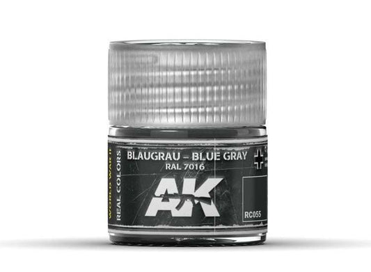 10ml Ak Interactive - Real Colors - Blaugrau-Blue Grey RAL 7016