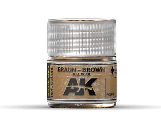 10ml Ak Interactive - Real Colors - Braun-Brown RAL 8020 