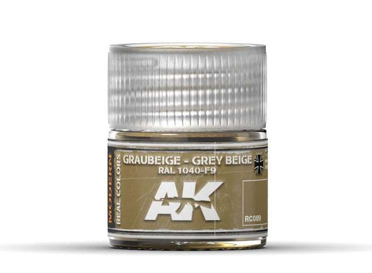 10ml Ak Interactive - Real Colors - Graubeige-Grey Beige  RAL 1040-F9 