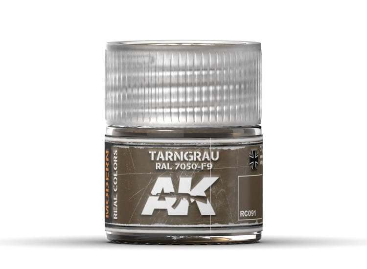 10ml Ak Interactive - Real Colors - Tarngrau RAL 7050-F9