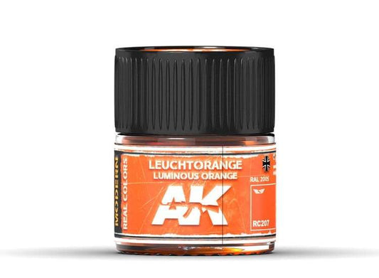 10ml Ak Interactive - Real Colors - Leuchtorange-Luminous Orange RAL 2005