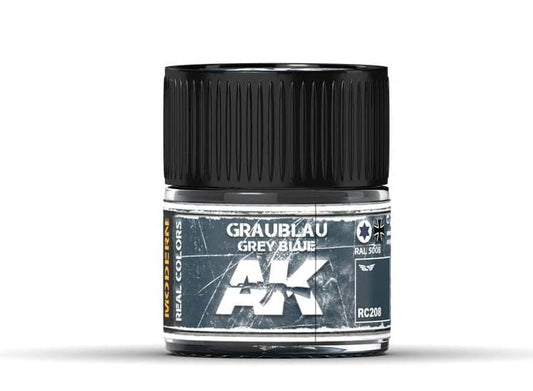 10ml Ak Interactive - Real Colors - Graublau-Grey Blue RAL 5008, 10 ml