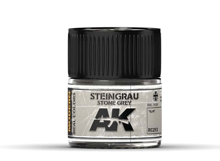 10ml Ak Interactive - Real Colors - Steingrau-Stone Grey RAL 7030