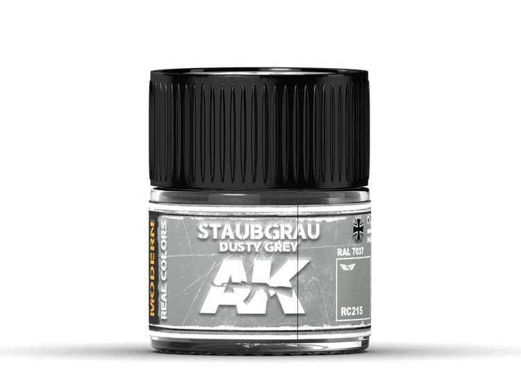 10ml Ak Interactive - Real Colors - Staubgrau-Dusty Grey RAL 7037