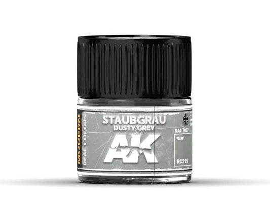 10ml Ak Interactive - Real Colors - Staubgrau-Dusty Grey RAL 7037
