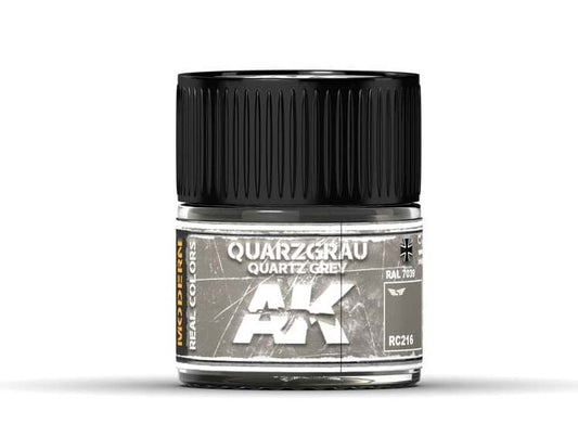 10ml Ak Interactive - Real Colors - Quarzgrau-Quartz Grey RAL 7039