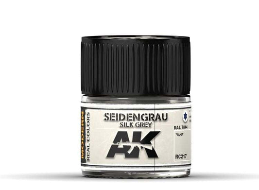 10ml Ak Interactive - Real Colors - Seidengrau-Silk Grey RAL 7044