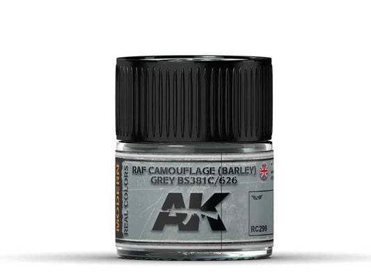 10ml Ak Interactive - Real Colors - RAF Camouflage (BARLEY) Grey BS381C/626 -