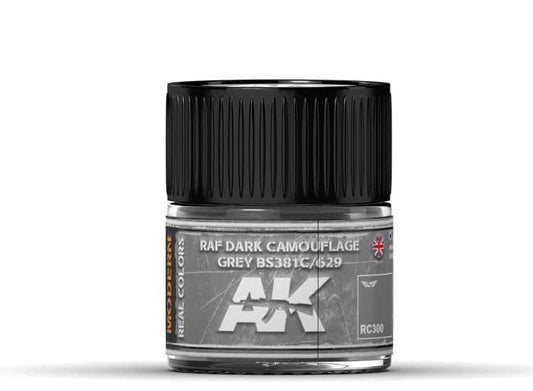10ml Ak Interactive - Real Colors - RAF Dark Camouflage Grey BS381C/629 -