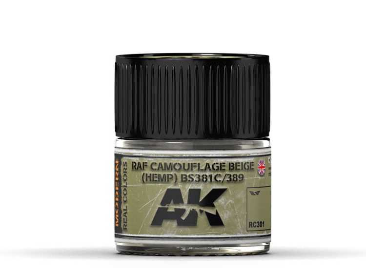 10ml Ak Interactive - Real Colors - RAF Camouflage Beige (HEMP) BS 381C/389 -