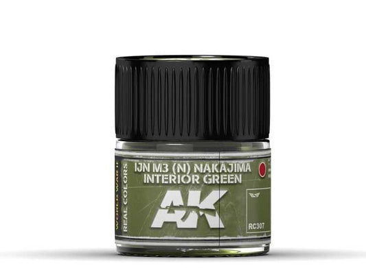 10ml Ak Interactive - Real Colors - IJN M3 (N) NAKAJIMA Interior Green