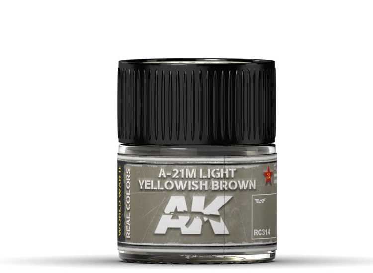 10ml Ak Interactive - Real Colors - A-21M Light Yellowish Brown