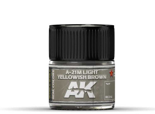 10ml Ak Interactive - Real Colors - A-21M Light Yellowish Brown