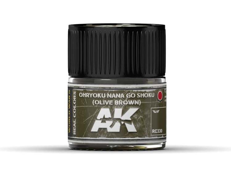 10ml Ak Interactive - Real Colors - Ohryuko Nana Go Shoku (Olive Brown)