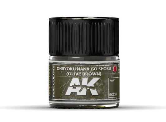 10ml Ak Interactive - Real Colors - Ohryuko Nana Go Shoku (Olive Brown)